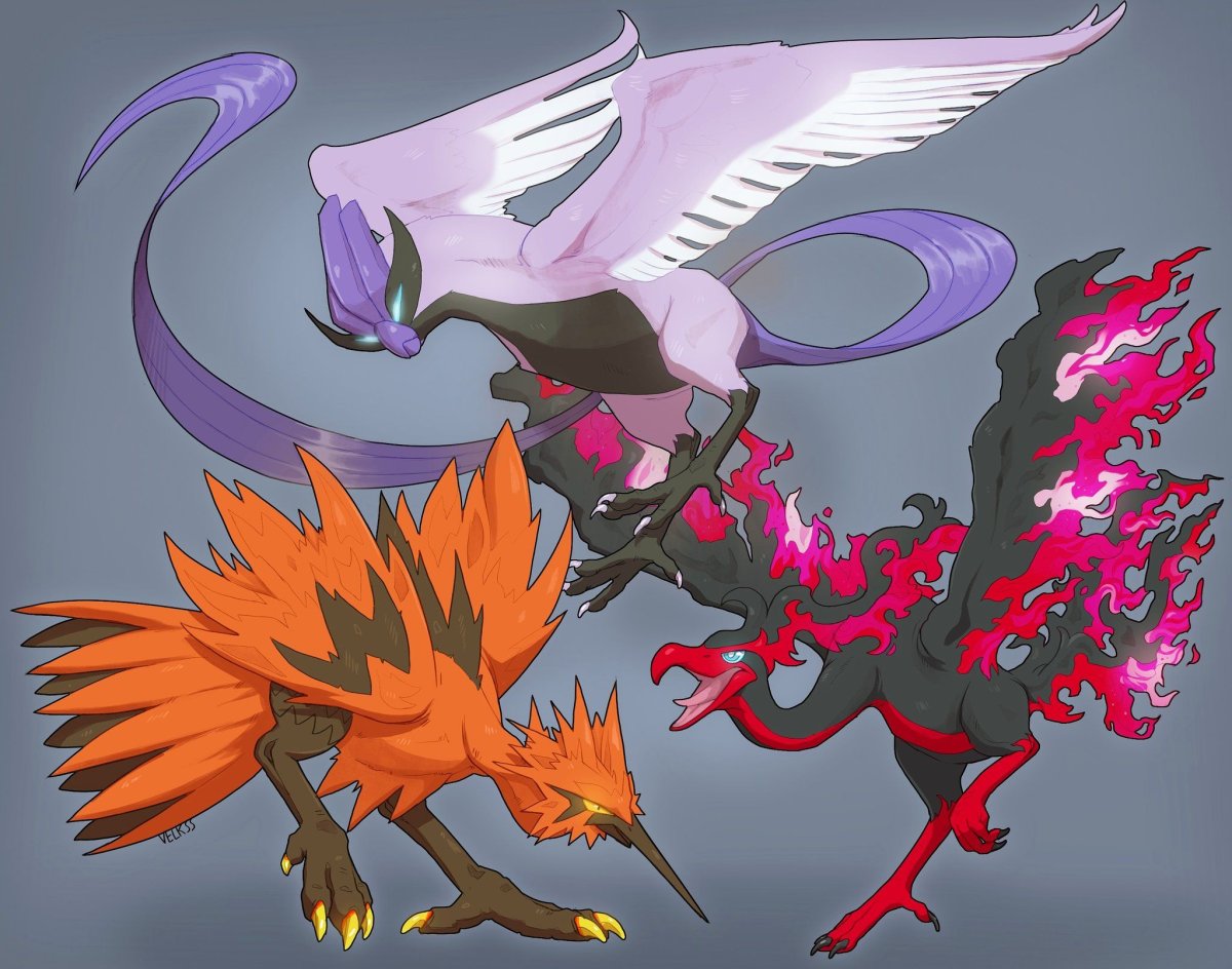 Moltres покемон ГАЛАР