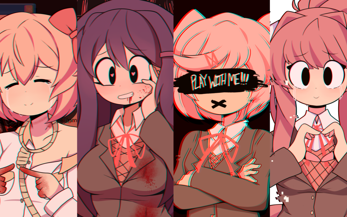 Doki Doki Literature Club Нацуки ахегао