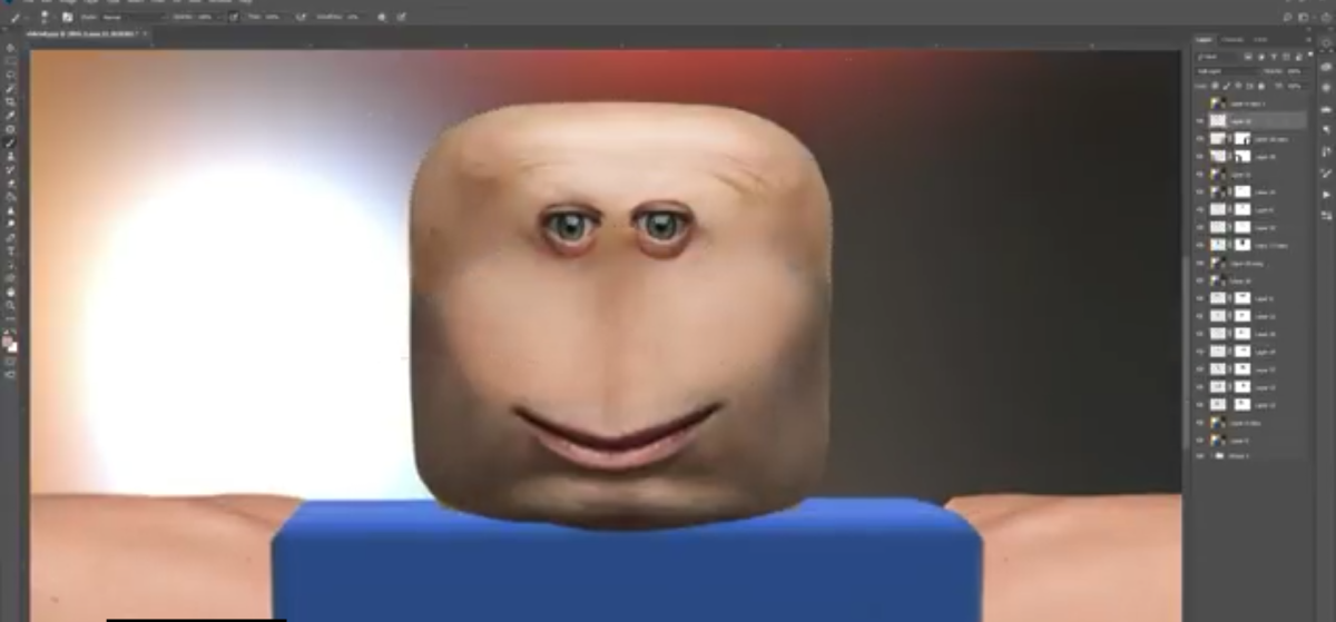Смешное лицо из РОБЛОКСА