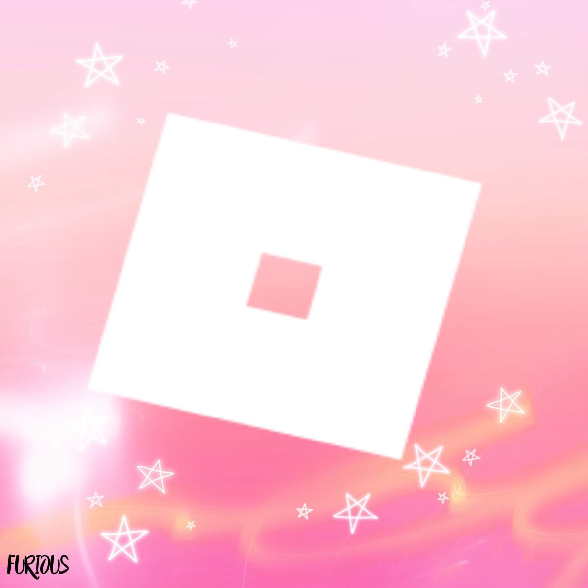 Розовый значок Roblox