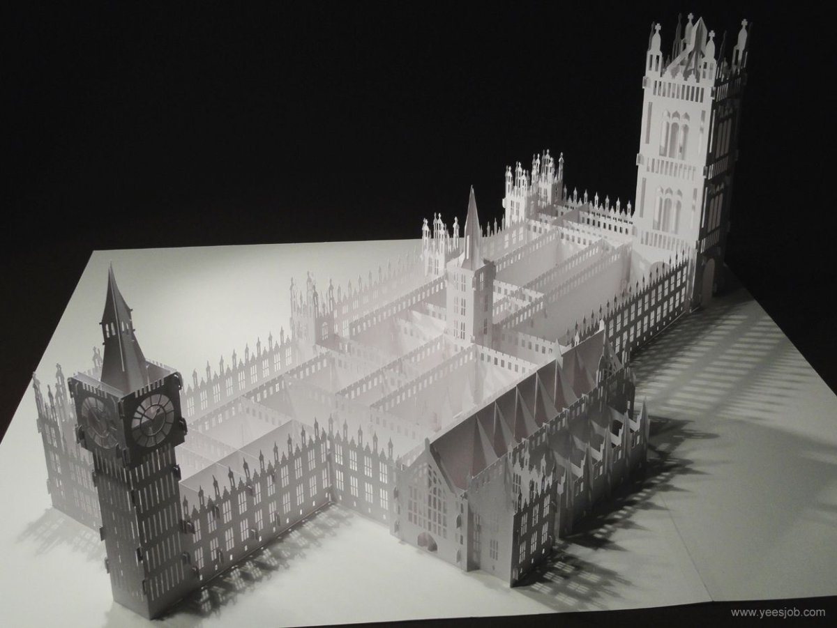 Вестминстерское аббатство 3d paper Craft