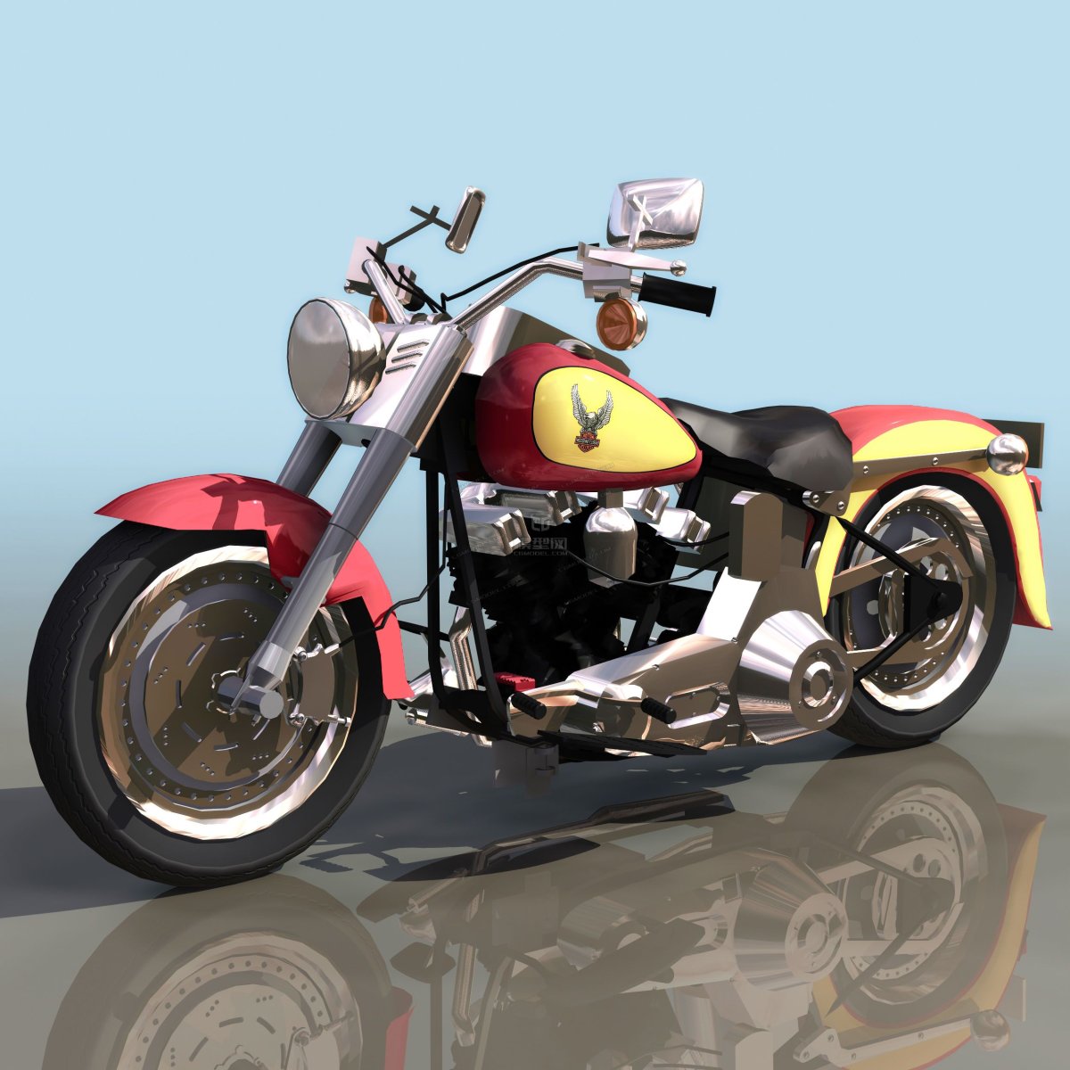 Мотоцикл 3d модель