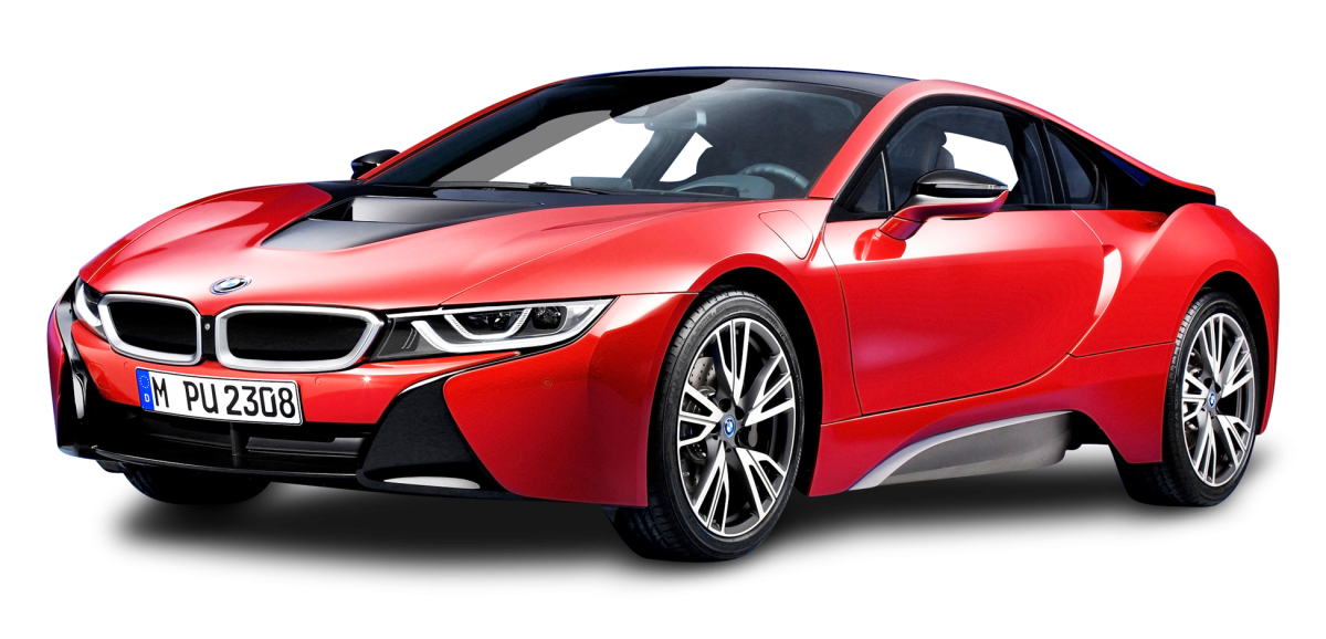 Красная БМВ i8 2022