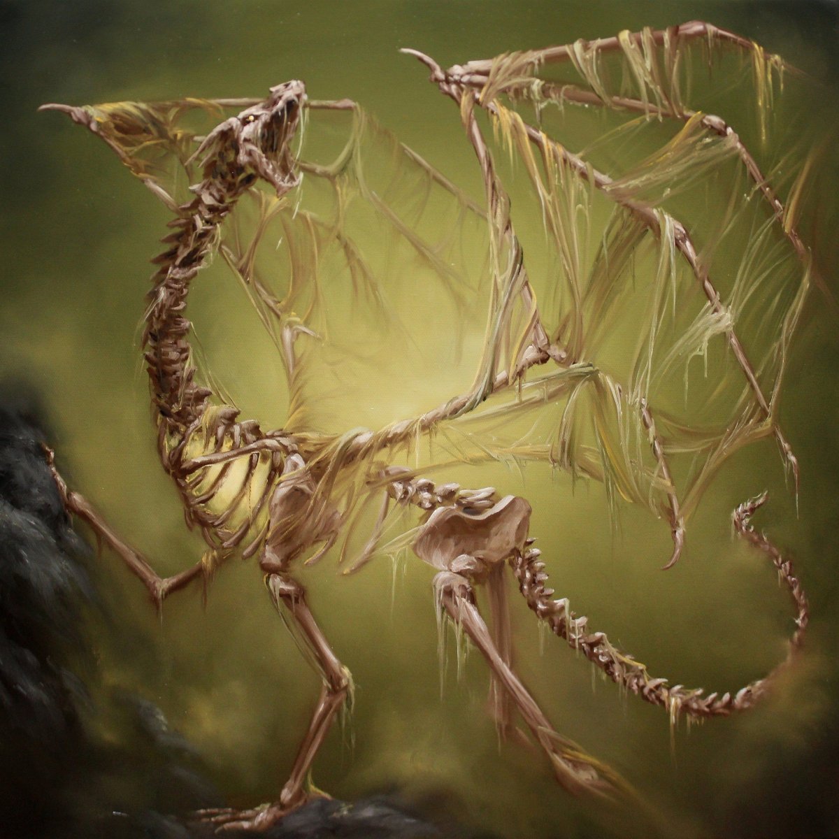 Костяной дракон живое