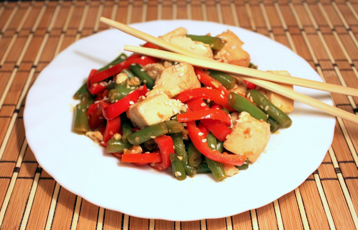 Китайская кухня овощные блюда