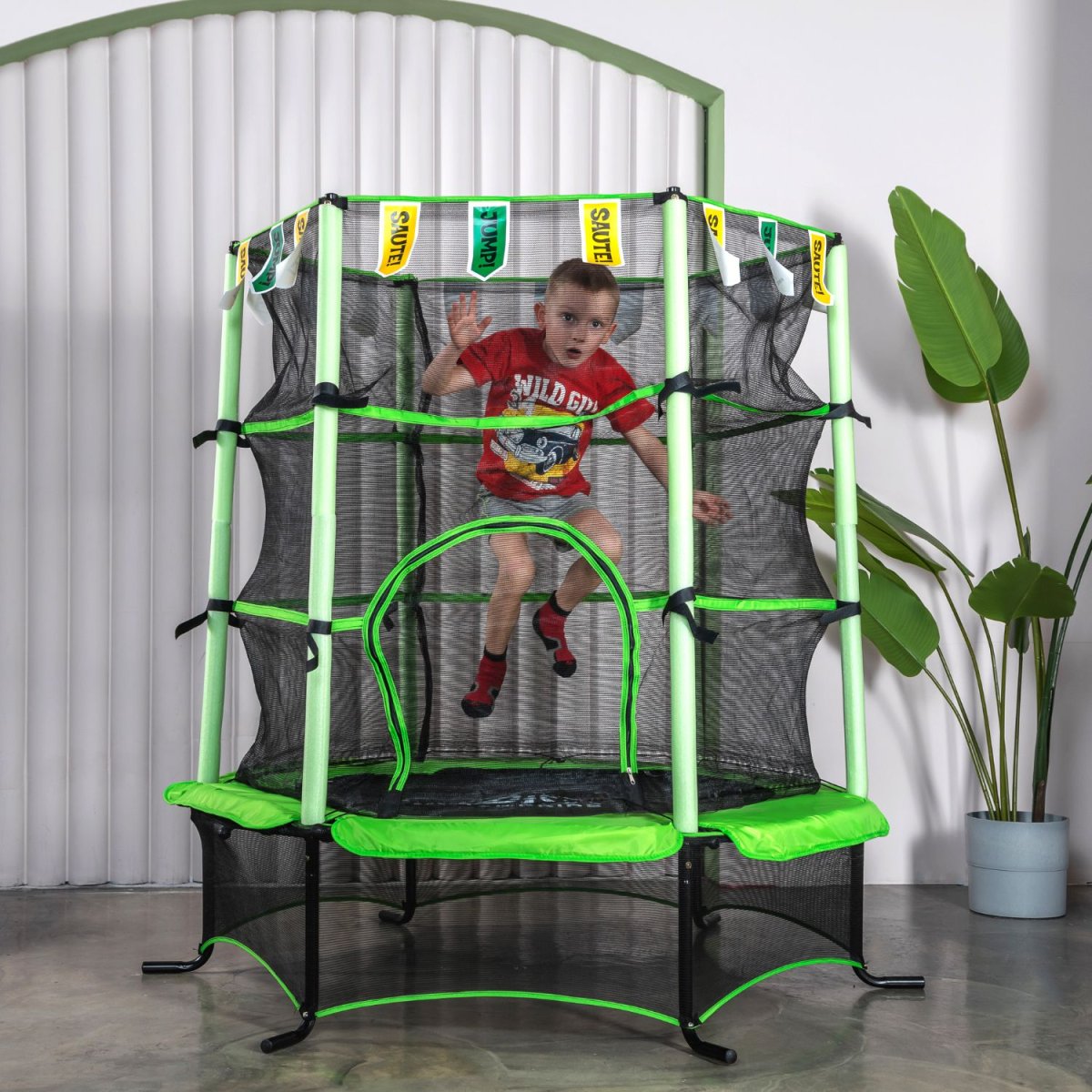 Батут DFC Jump Kids 55 зеленый