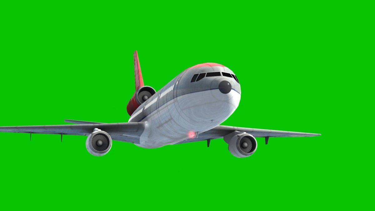 Самолет Green Screen